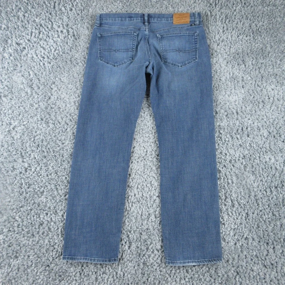 Lucky Brand Jeans Mens 36x32 Blue Denim 121 Slim 37x30.5*